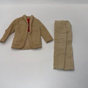 Vintage Ken Barbie Mattel Campus Tan Corduroy Blazer Sports Coat and Pants